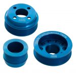 H22 Pinto Aluminium Pulley Set Blue Without Tensioner
